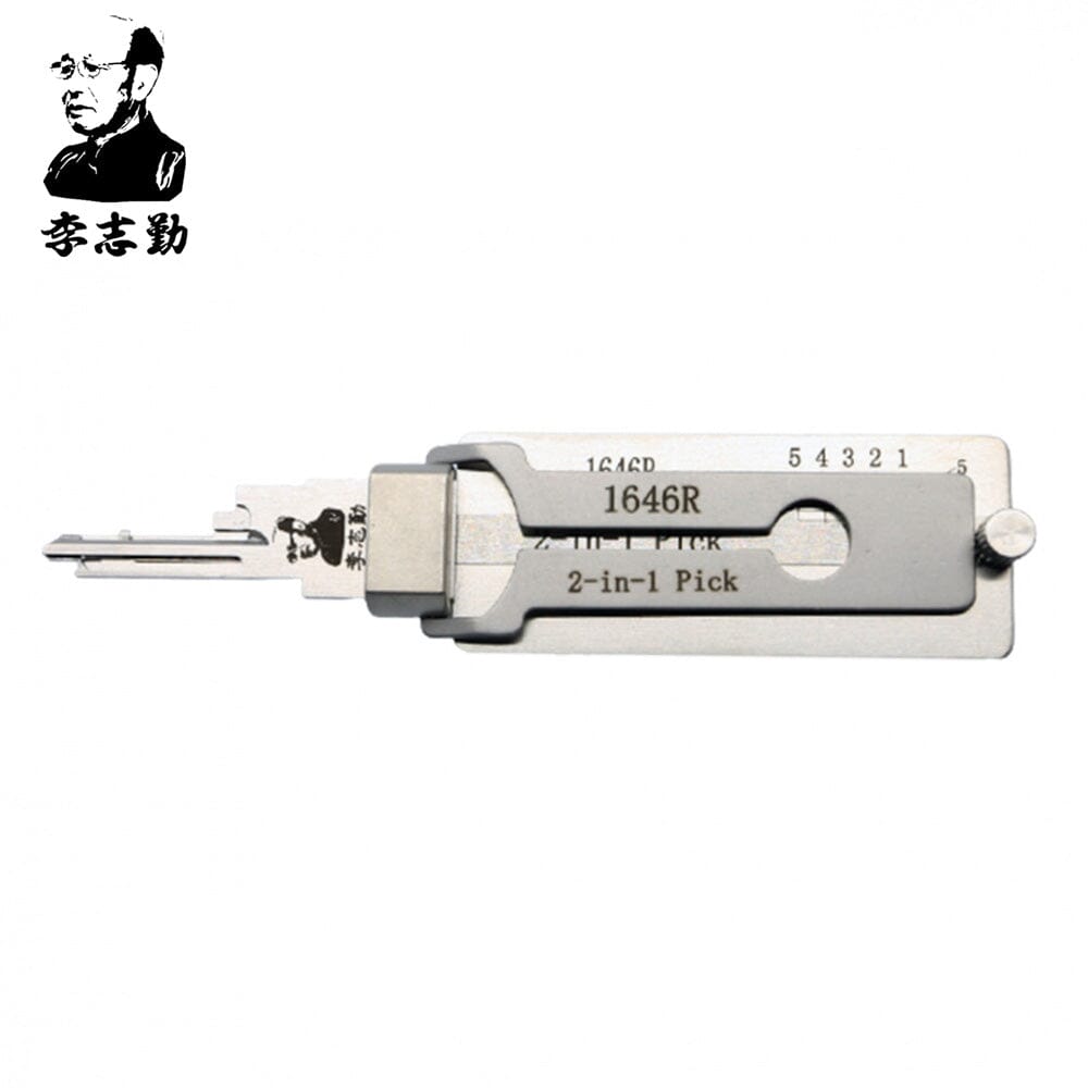 Mr. Li's Original Lishi 1646R 2-in-1 Pick & Decoder for National