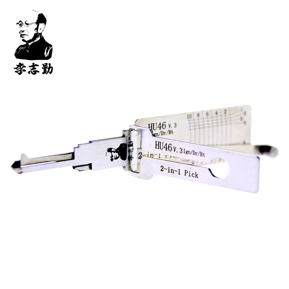 lis☆゜ Mr. Li's Original Lishi HU46 2-in-1 Decoder and Pick for Opel