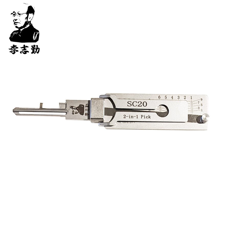 Mr. Li's Original Lishi SC20 2-in-1 Pick & Decoder for Schlage L