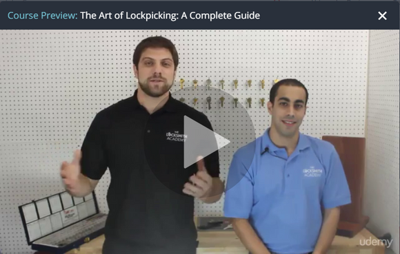 Lock Picking Course on Udemy