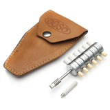 GOSO 6-Cut Tibbe Pick + Leather Case