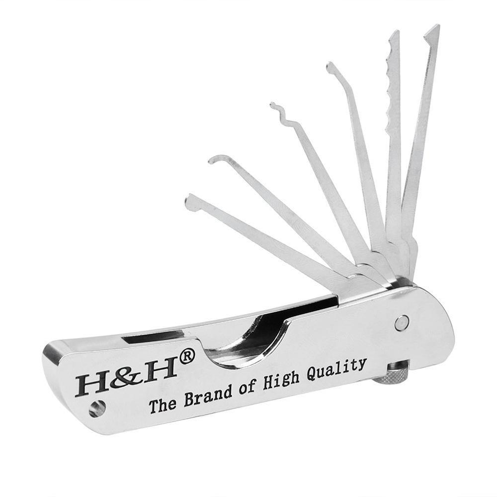 Htf Lockpick H&H Folding Lock Pick Set Multi-Tool Pocket Locksmith Jackknife ...