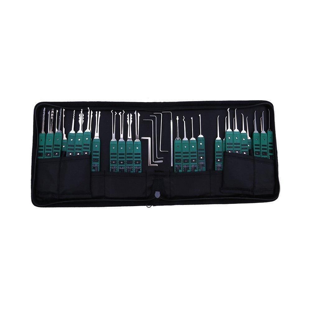 KLOM 32 Pieces Lock Pick Set (Leather Bag) – Lockpickable