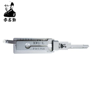 Mr. Li's Original Lishi KW1-L (Reverse Handing) 2-in-1 Pick & Decoder for 5-Pin Kwikset Keyway