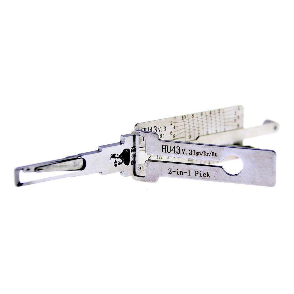 lis☆゜ Mr. Li's Original Lishi HU43 2-in-1 Decoder and Pick for Pontiac