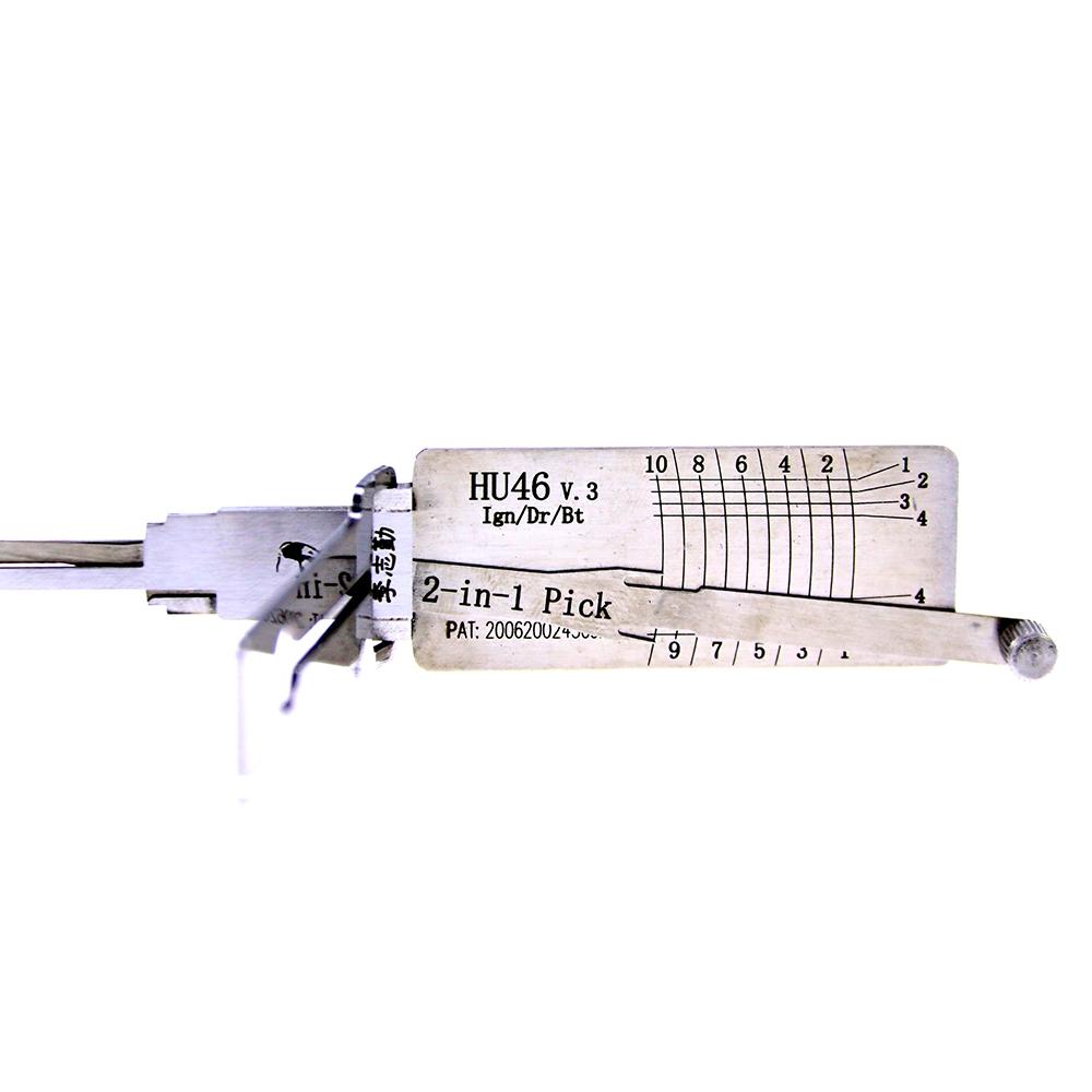 lis☆゜ Mr. Li's Original Lishi HU46 2-in-1 Decoder and Pick for Opel