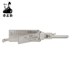 Mr. Li's Original Lishi KW5-L (Reverse Handing) 2-in-1 Pick & Decoder for 6-Pin Kwikset Keyway