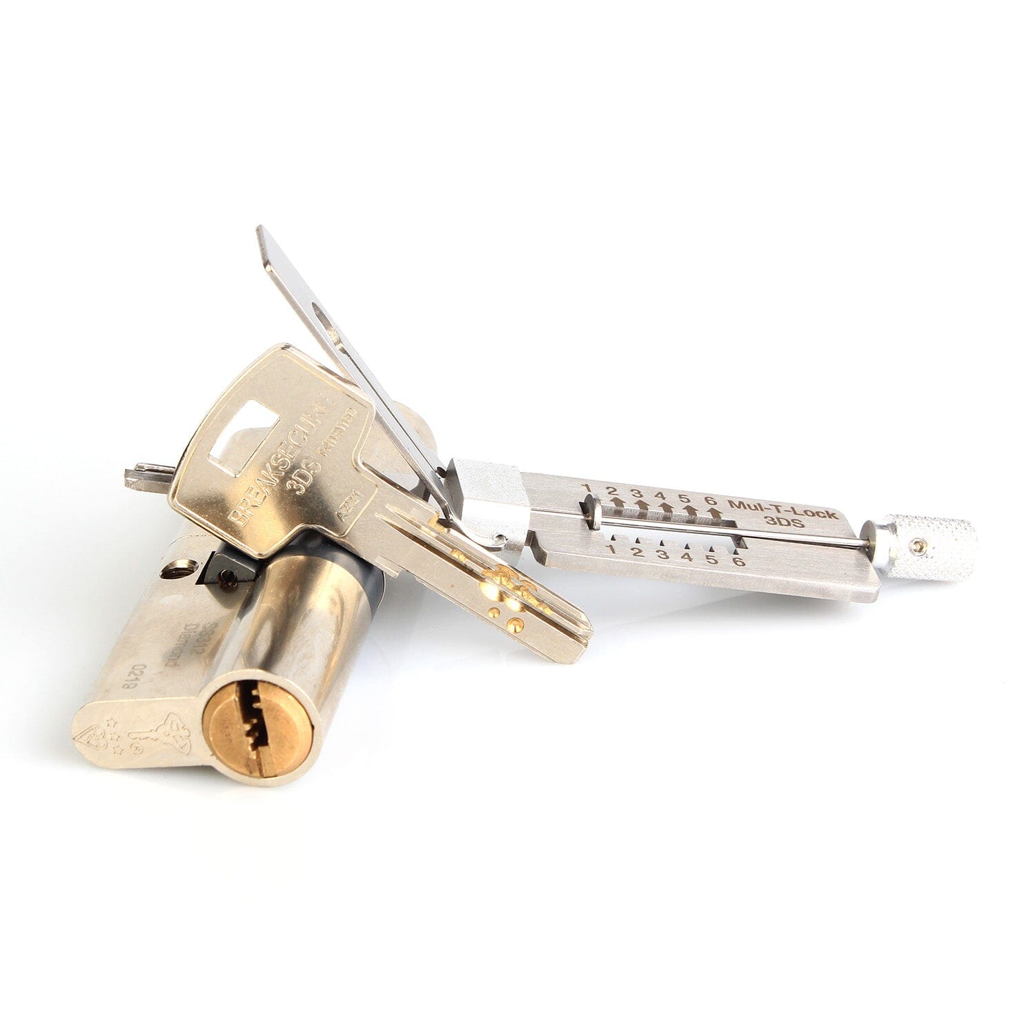 Lishi Style Mul-T-Lock 2-in-1 Decoder and Pick for Breaksecure 3DS 