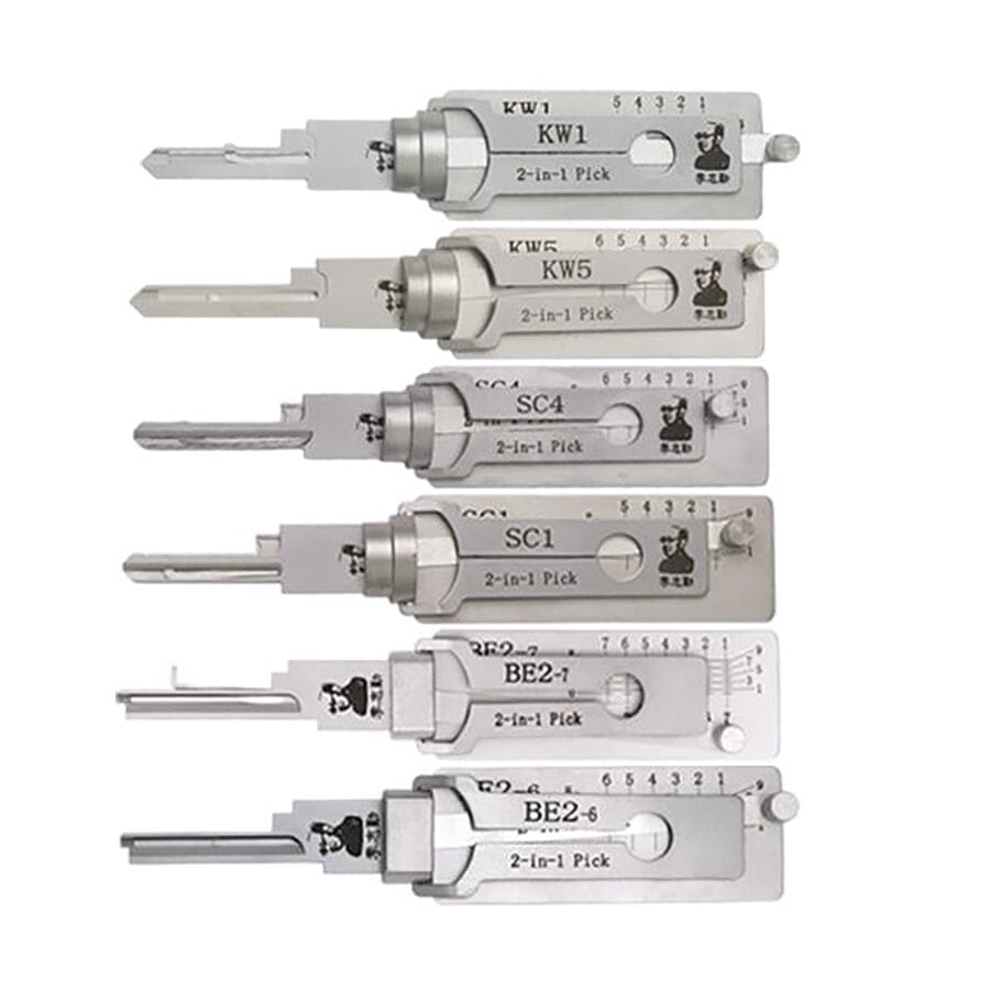 Lishi Residential Tools Bundle of 6 – KW1 / KW5 / SC1 / SC4