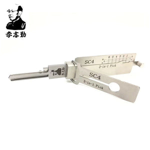 Mr. Li's Original Lishi SC4 2-in-1 Pick & Decoder for 6-Pin Schlage Keyway