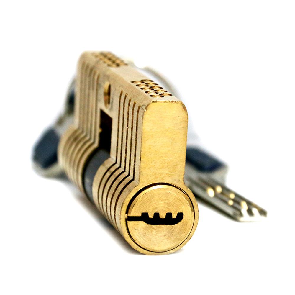 Cutaway 11 Pin Dimple Practice Lock – Lockpickable