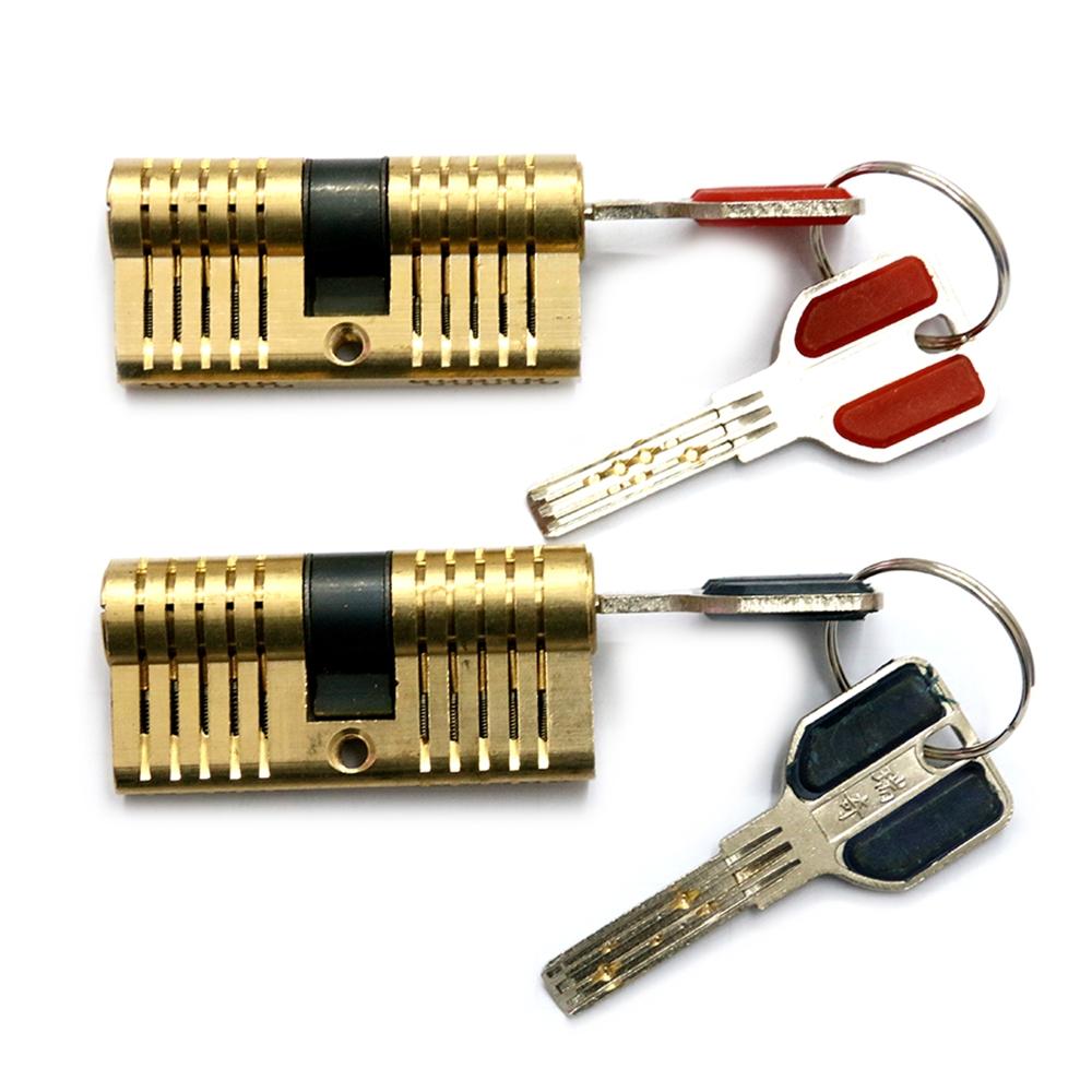 Cutaway 11 Pin Dimple Practice Lock – Lockpickable