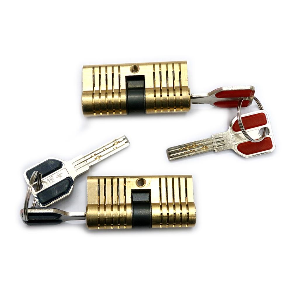 Cutaway 11 Pin Dimple Practice Lock – Lockpickable