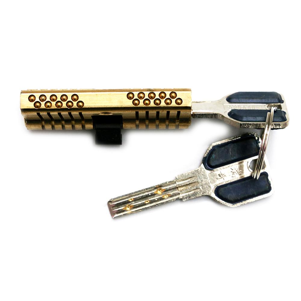 Cutaway 11 Pin Dimple Practice Lock – Lockpickable