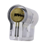 Clear Double-Ended 11 Pin Euro Cylinder Practice Lock
