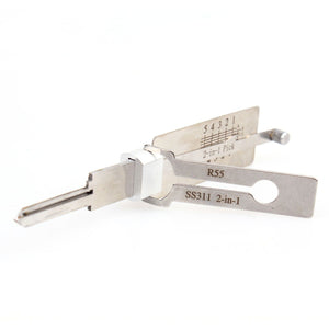 Lishi Style R55 2-in-1 Decoder and Pick for Fanal Locks